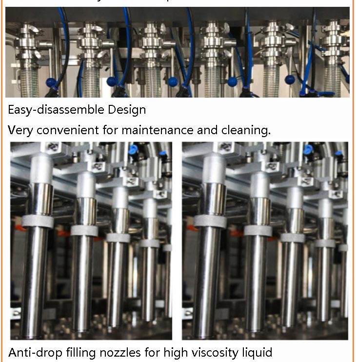 સસ્તી ભરવા પેકિંગ જાર મધની બોટલિંગ મશીન