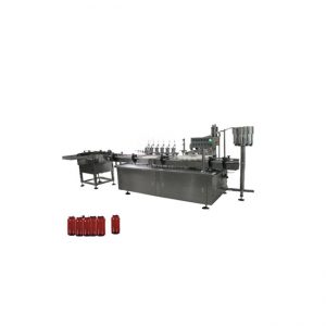 આંખના ટીપાંની નાની બોટલ, નેઇલ પોલીશ ફિલિંગ મશીન અને કેપીંગ મશીન